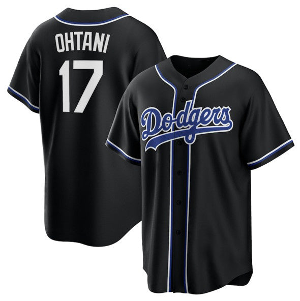 Los Angeles Dodgers #17 Shohei Ohtani Black JEROMEN Lights Out Limited Stitched Jersey