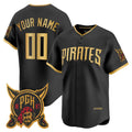 Custom Pittsburgh Pirates Black JEROMEN 2026 City Connect Stadium Stitched Jersey