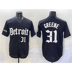 Detroit Tigers #31 Riley Greene Black JEROMEN 'Motor Gothic Edition' Vapor Premier Limited Stitched Jersey
