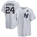 New York Yankees #24 Alex Verdugo White JEROMEN 2024 World Series Cool Base Stitched Jersey