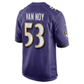 B.Ravens #53 Kyle Van Noy Purple JEROMEN Team Game Jersey