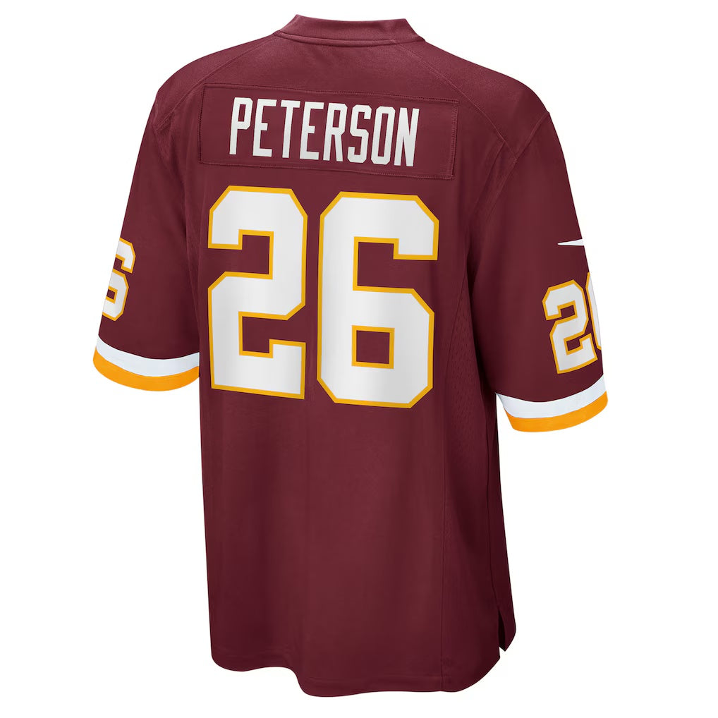 W.Football Team #26 Adrian Peterson Burgundy JEROMEN Game Jersey