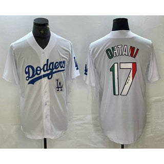 Los Angeles Dodgers #17 Shohei Ohtani Mexico White JEROMEN Cool Base Stitched Jerseys