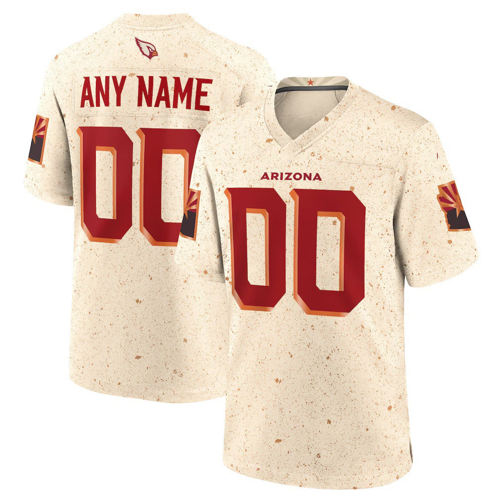 Custom A.Cardinals Natural JEROMEN 2025 Rivalries Collection Game Jersey