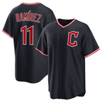 Cleveland Guardians #11 Jos¨¦ Ram¨ªrez Navy JEROMEN 2025 Alternate Limited Stitched Jersey