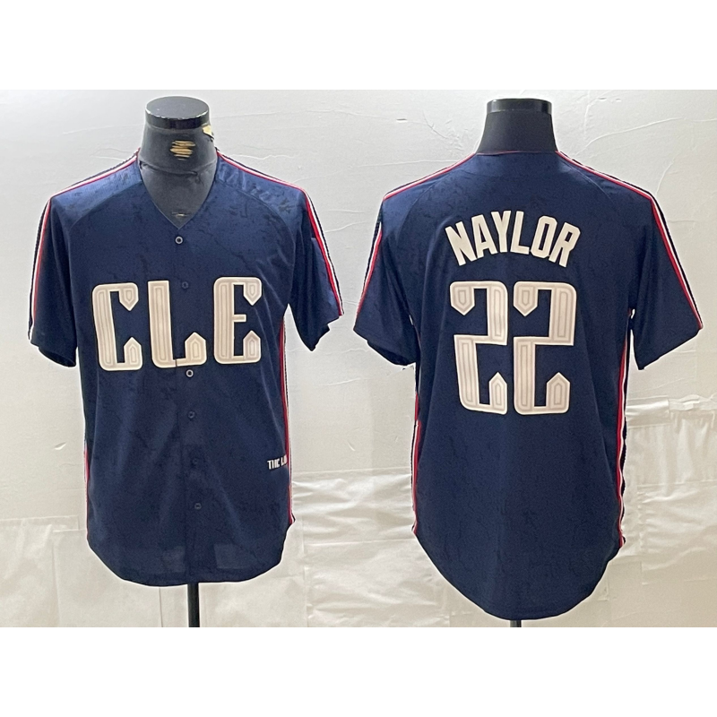 Cleveland Guardians #22 Josh Naylor Navy JEROMEN 2024 City Connect Limited Stitched Jersey