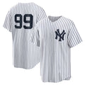 New York Yankees #99 Aaron Judge White JEROMEN Home Replica Player Name Jersey