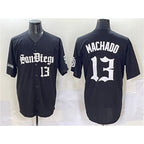 San Diego Padres #13 Manny Machado Black JEROMEN Gothic Edition Vapor Limited Stitched Jersey