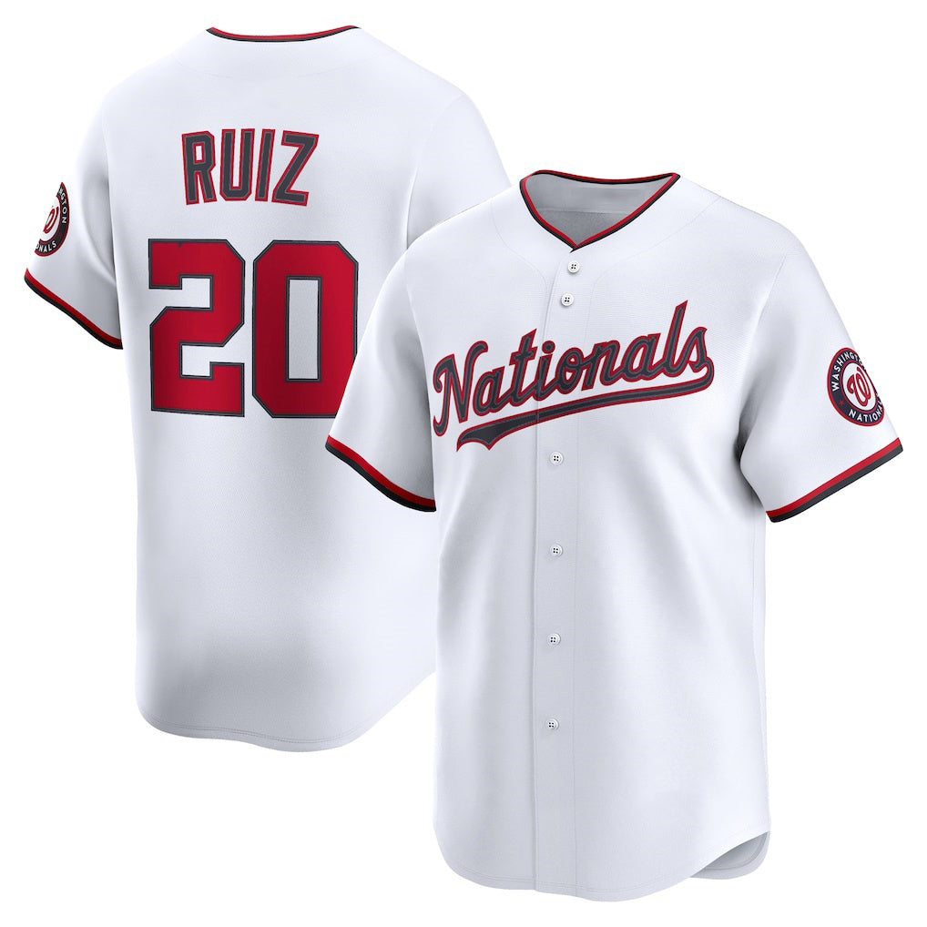 Washington Nationals #20 Keibert Ruiz White JEROMEN Home Limited Player Jersey
