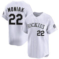 Colorado Rockies #22 Mickey Moniak White JEROMEN Home Limited Stitched Jersey