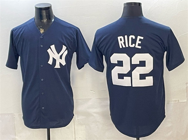 New York Yankees #22 Ben Rice Navy JEROMEN Stitched Jersey