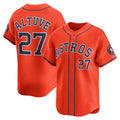 Houston Astros #27 Jose Altuve Orange JEROMEN Alternate Limited Player Jersey