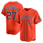 Houston Astros #27 Jose Altuve Orange JEROMEN Alternate Limited Player Jersey