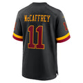 W.Commanders #11 Luke McCaffrey Black JEROMEN Hail Raiser Alternate Game Jersey
