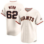 San Francisco Giants #62 Logan Webb Cream JEROMEN Cool Base Stitched Jersey