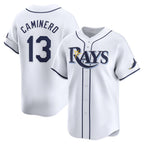 Tampa Bay Rays #13 Junior Caminero White JEROMEN Home Limited Player Jersey