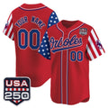 Custom Baltimore Orioles America 250 Edition Vapor Premier Limited Red JEROMEN Stitched Jerseys