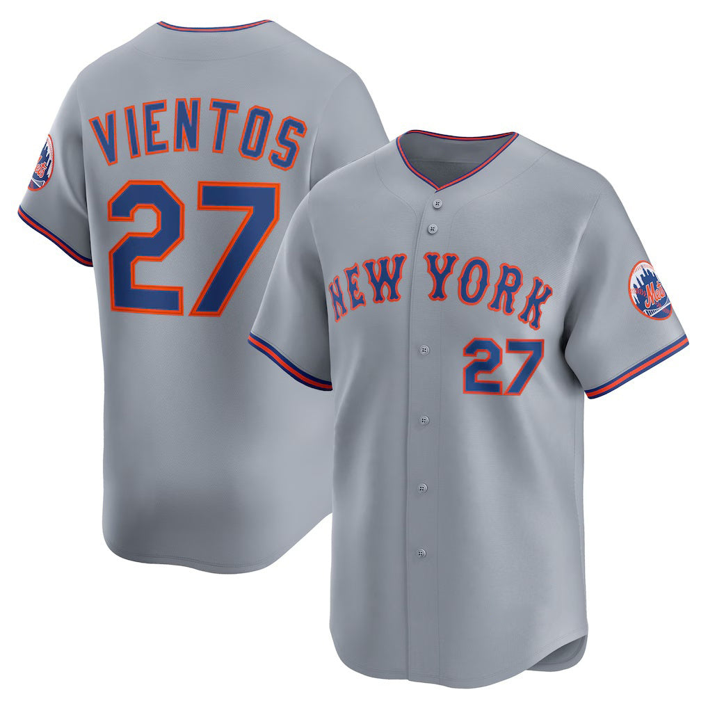 New York Mets #27 Mark Vientos Gray JEROMEN All-Star Limited Jersey
