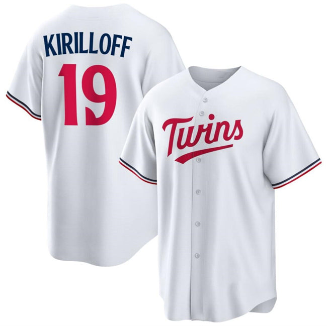 Minnesota Twins #19 Alex Kirilloff White JEROMEN Cool Base Stitched Jerseys