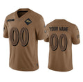Custom B.Ravens Active Player 2023 Brown JEROMEN Salute To Service Limited Stitched Jersey