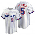 Atlanta Braves #5 Freddie Freeman White JEROMEN 2021 City Connect Stitched Jersey