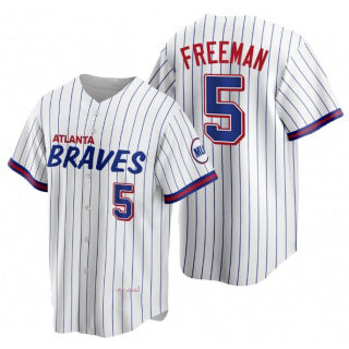Atlanta Braves #5 Freddie Freeman White JEROMEN 2021 City Connect Stitched Jersey