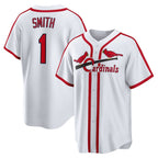 St. Louis Cardinals #1 Ozzie Smith White JEROMEN Home Cooperstown Collection Player Jersey