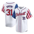 Detroit Tigers #31 Riley Greene White JEROMEN 2025 Independence Day Vapor Premier Limited Stitched Jersey