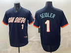 San Diego Padres #1 Peter Seidler Obsidian JEROMEN 2026 City Connect Stadium Stitched Jersey