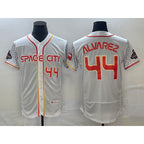 Houston Astros #44 Yordan Alvarez Number White JEROMEN 2023 City Connect Flex Base Stitched Jersey 2