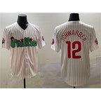 Philadelphia Phillies #12 Kyle Schwarber White JEROMEN Phanatic Cool Base Stitched Jersey
