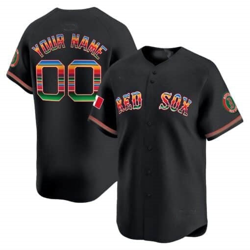 Custom Boston Red Sox Mexico Vapor Premier Limited Jersey ¨C Black JEROMEN