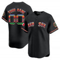 Custom Boston Red Sox Mexico Vapor Premier Limited Jersey ¨C Black JEROMEN