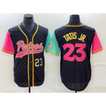 San Diego Padres #23 Fernando Tatis Jr Number Black JEROMEN NEW 2023 City Connect Cool Base Stitched Jersey