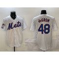 New York Mets #48 Jacob DeGrom White JEROMEN 2025 Spring Training Cool Base Stitched Jersey