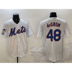 New York Mets #48 Jacob DeGrom White JEROMEN 2025 Spring Training Cool Base Stitched Jersey