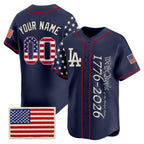Custom Los Angeles Angels  America 250 Edition Vapor Premier Limited Navy JEROMEN Stitched Jerseys