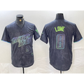 Tampa Bay Rays #8 Brandon Lowe Charcoal JEROMEN 2024 City Connect Player Number Limited Cool Base Jersey 2