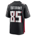 A.Falcons #85 Teagan Quitoriano Black JEROMEN Team Game Jersey