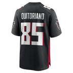 A.Falcons #85 Teagan Quitoriano Black JEROMEN Team Game Jersey