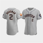 Houston Astros #2 Jose Altuve Gray JEROMEN 60th Anniversary Flex Base Stitched Jersey