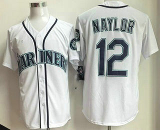 Seattle Mariners #12 Josh Naylor White JEROMEN Cool Base Jersey