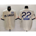 Los Angeles Dodgers #22 Clayton Kershaw Cream JEROMEN 2024 City Connect Limited Jersey