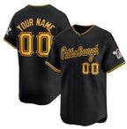Custom Pittsburgh Pirates Active Player Black JEROMEN Alternate Limited Stitched Jersey