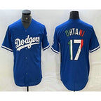 Los Angeles Dodgers #17 Shohei Ohtani Mexico Blue JEROMEN Cool Base Stitched Jerseys