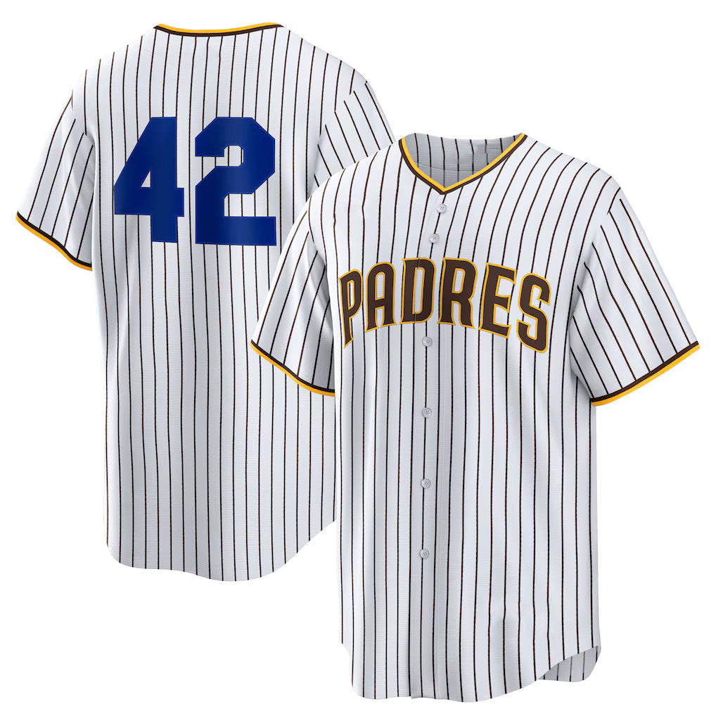 San Diego Padres #42 Jackie Robinson White JEROMEN Home 2025 Day Replica Jersey