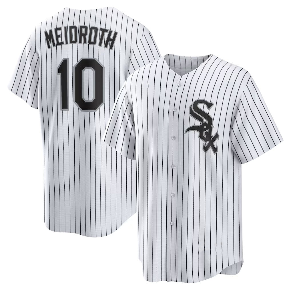 Chicago White Sox #10 Chase Meidroth White JEROMEN Home Replica Jersey