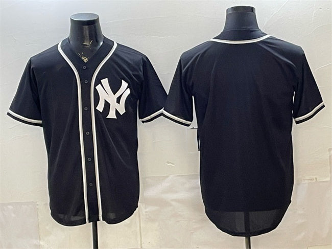 New York Yankees Blank 2026 Fashion Replica Black JEROMEN Out Stitched Jersey