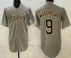 Pittsburgh Pirates #9 Bill Mazeroski Grey JEROMEN Limited Jersey