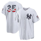 New York Yankees #35 Cody Bellinger USA 250 Fourth of July Home Stadium Jersey - White JEROMEN